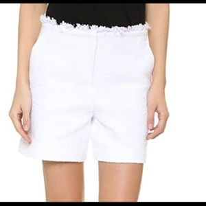 Theory Tweed White Shorts